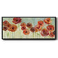 Warm Meadow Poppies - Floater Framed Canvas Print