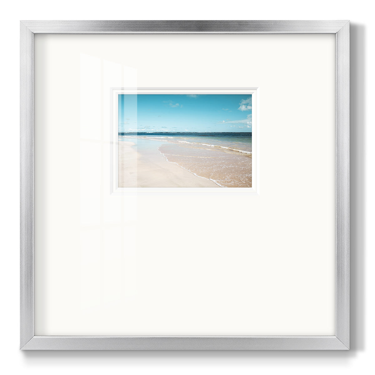 Sugar Sand Beach Premium Framed Print Double Matboard