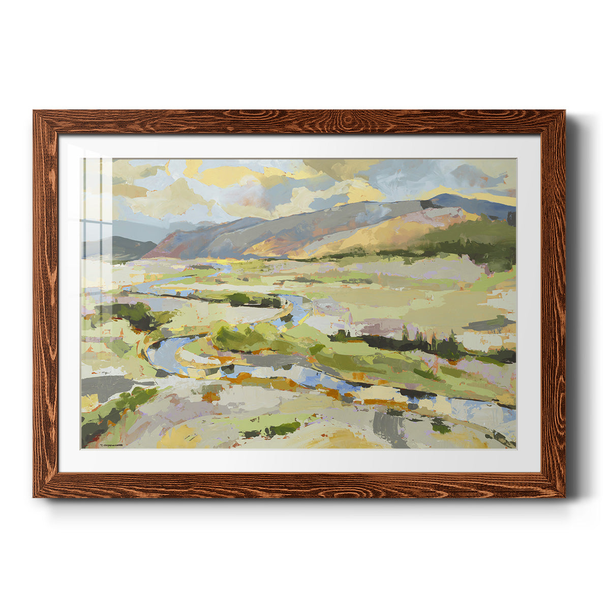 Mile Ten - Barnwood Framed Art Print