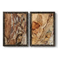 Tree Texture Triptych I - Premium Framed Canvas 2 Piece Set - Ready to Hang