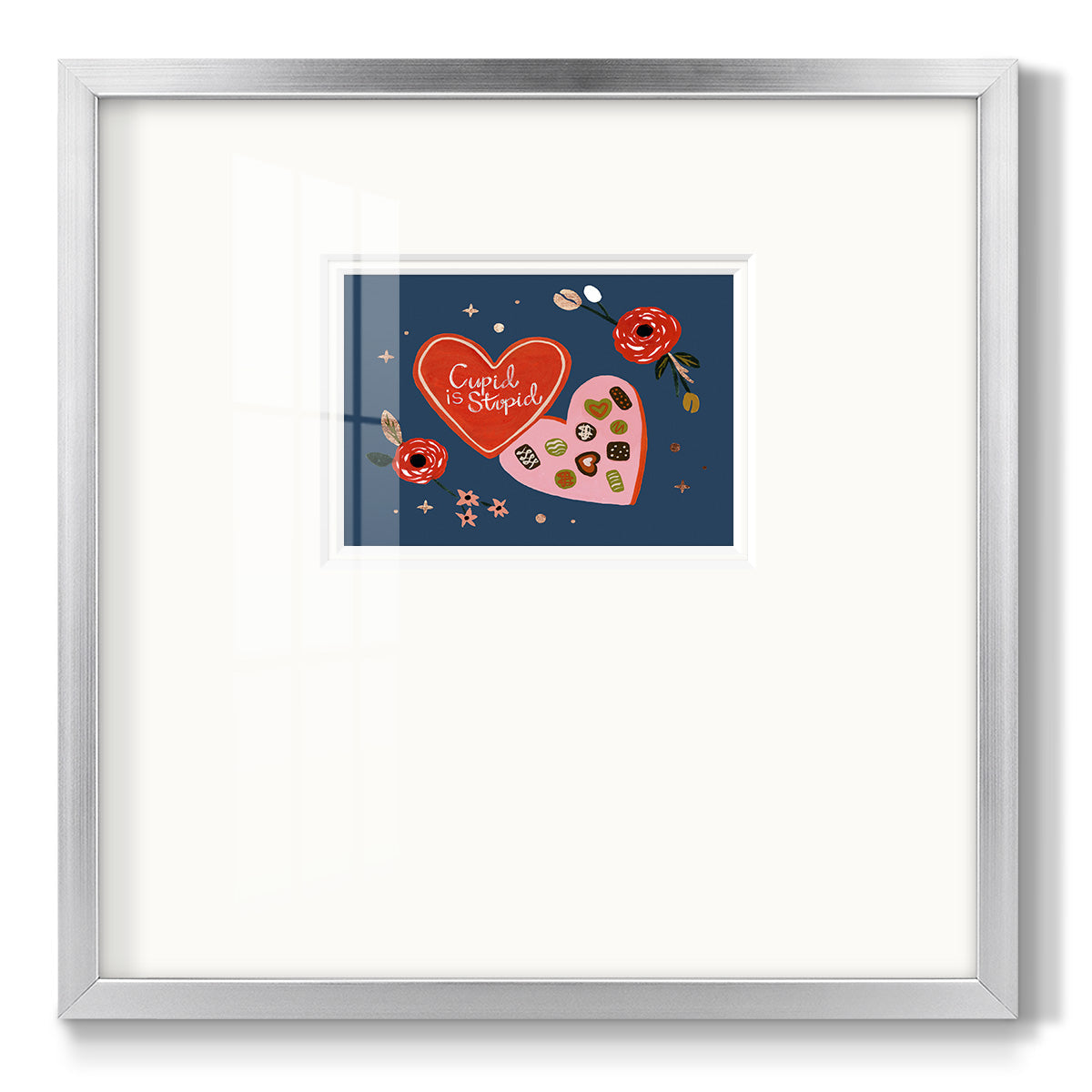 Happy Galentine II - Double Matboard Framed Print