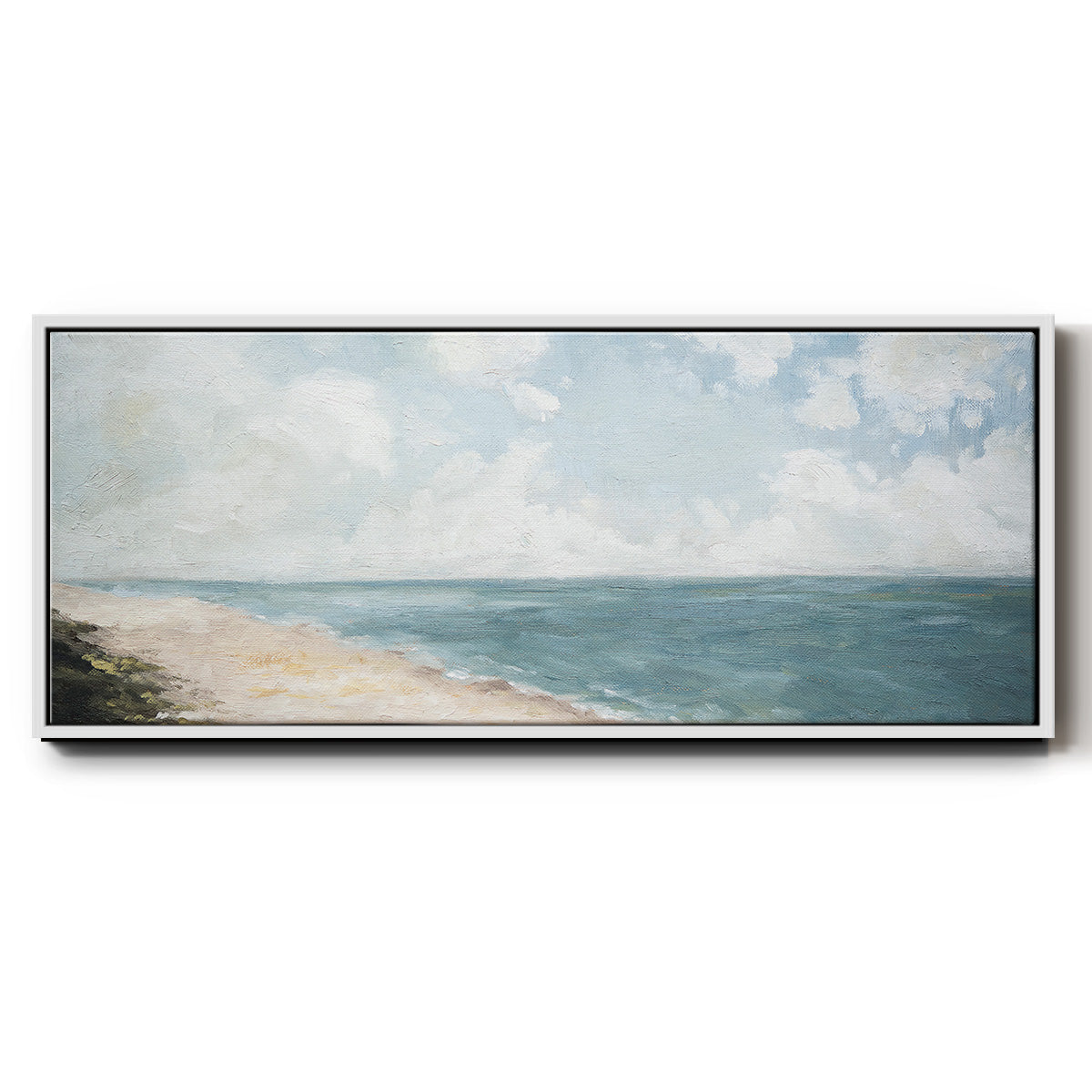 Beach View - Floater Framed Canvas Print