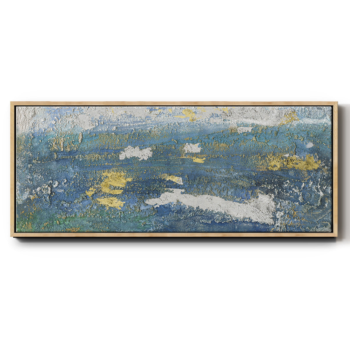 Sparkling Sea II - Floater Framed Canvas Print