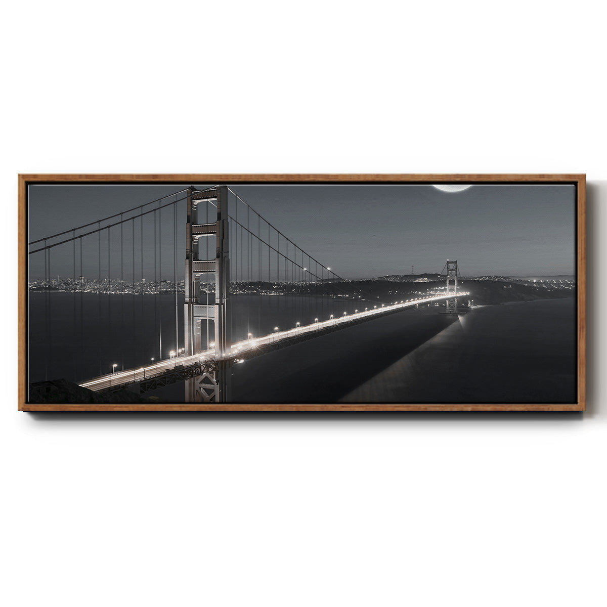 Moonrise - Floater Framed Canvas Print