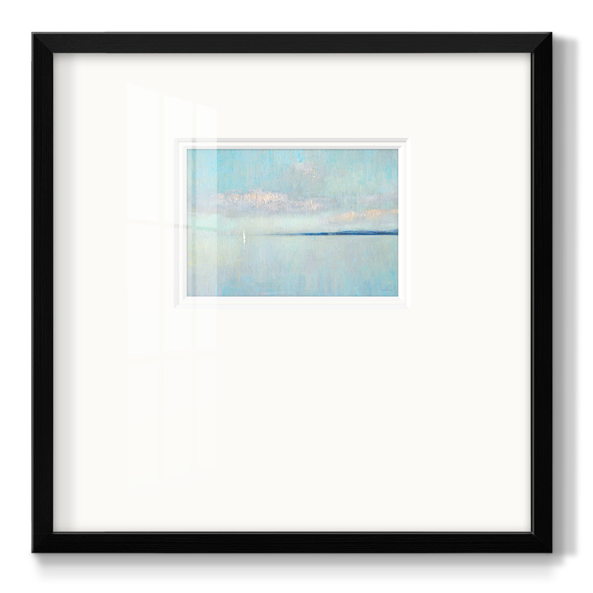 Sunrise Haze - Double Matboard Framed Print