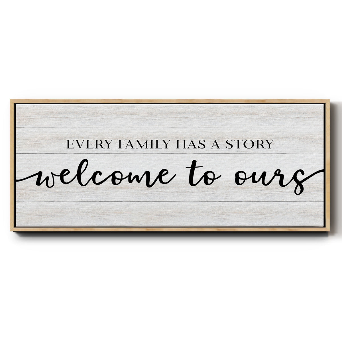 Family Story - Floater Framed Canvas Print