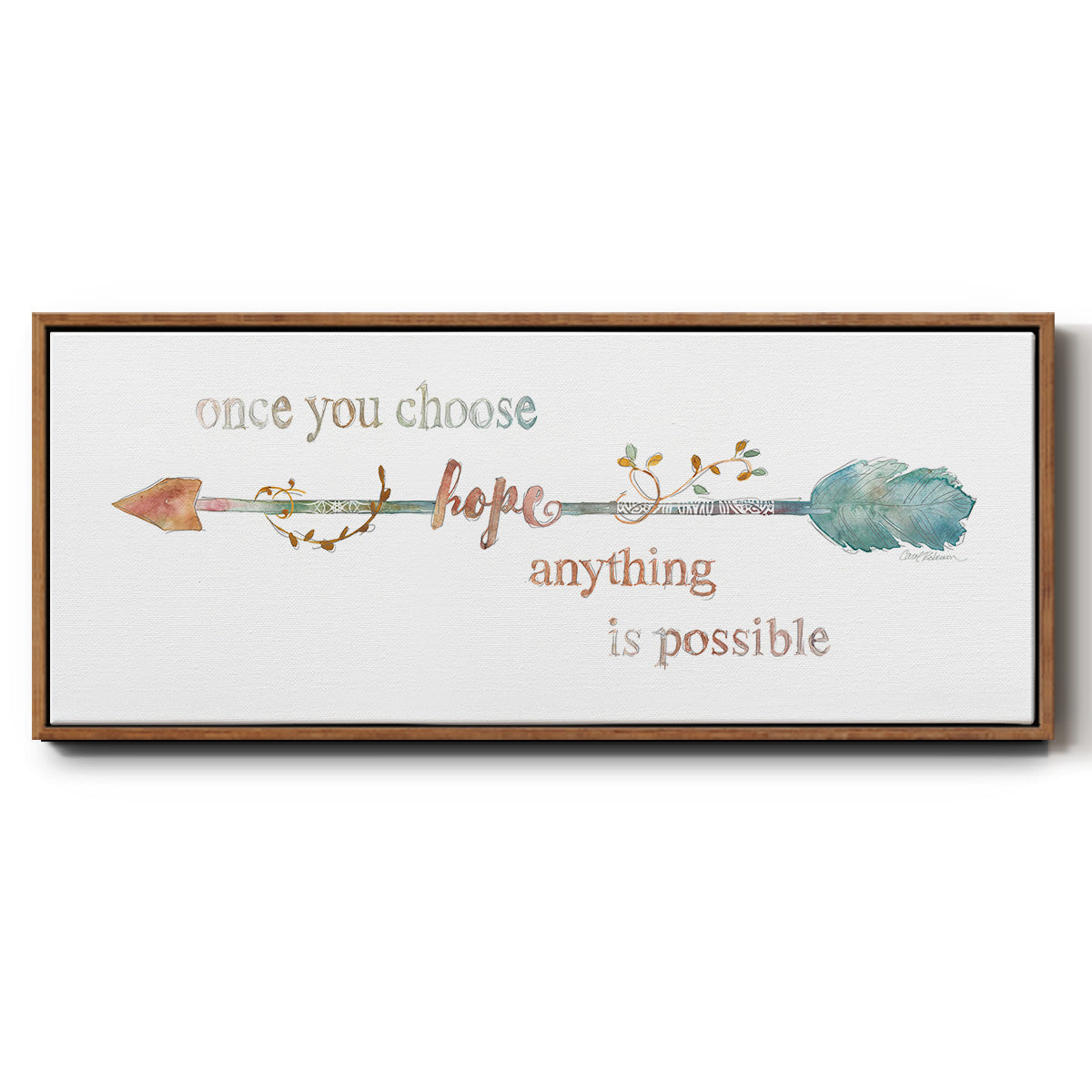 Arrow of Hope - Floater Framed Canvas Print