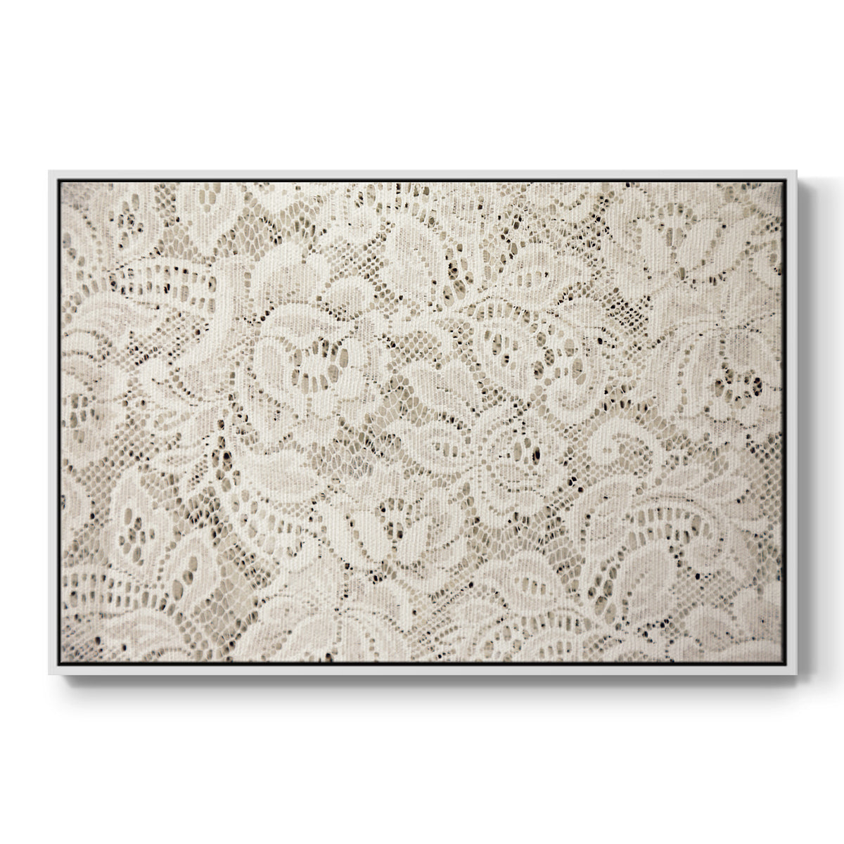 Vintage Abstract Print XX - Floater Framed Canvas Print