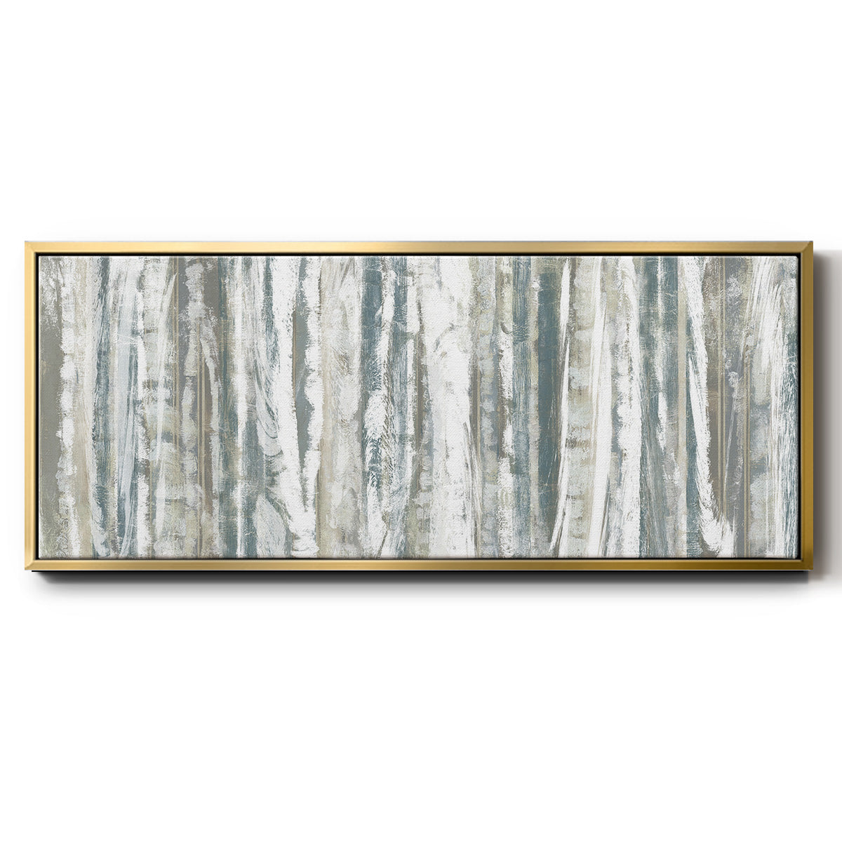 Treeline Strata I - Floater Framed Canvas Print
