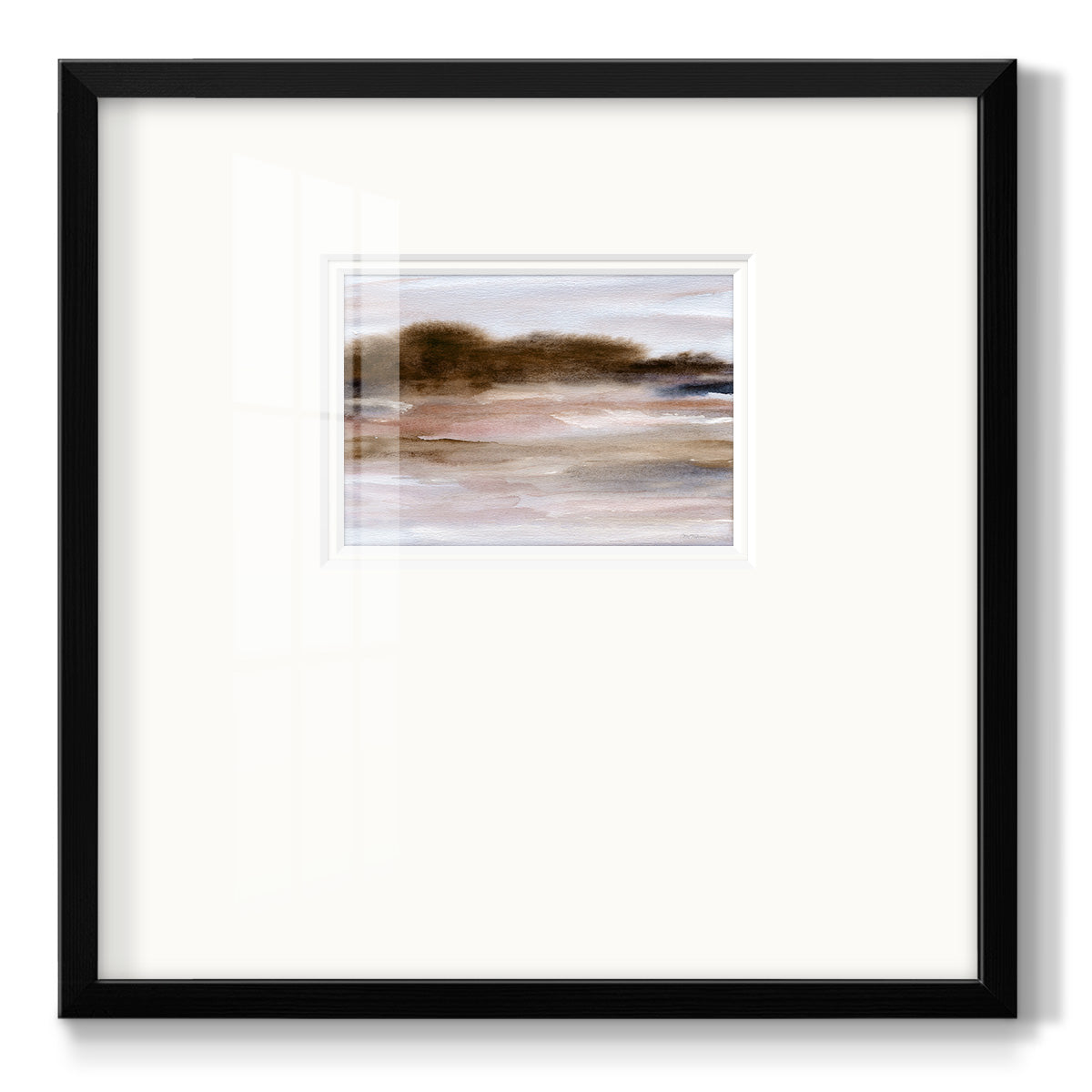 Autumnal Bay Premium Framed Print Double Matboard