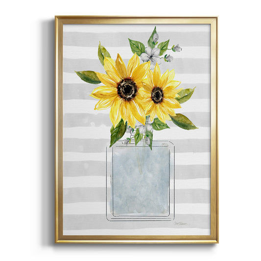 Sunflower Perfume I - Modern Framed Canvas Print