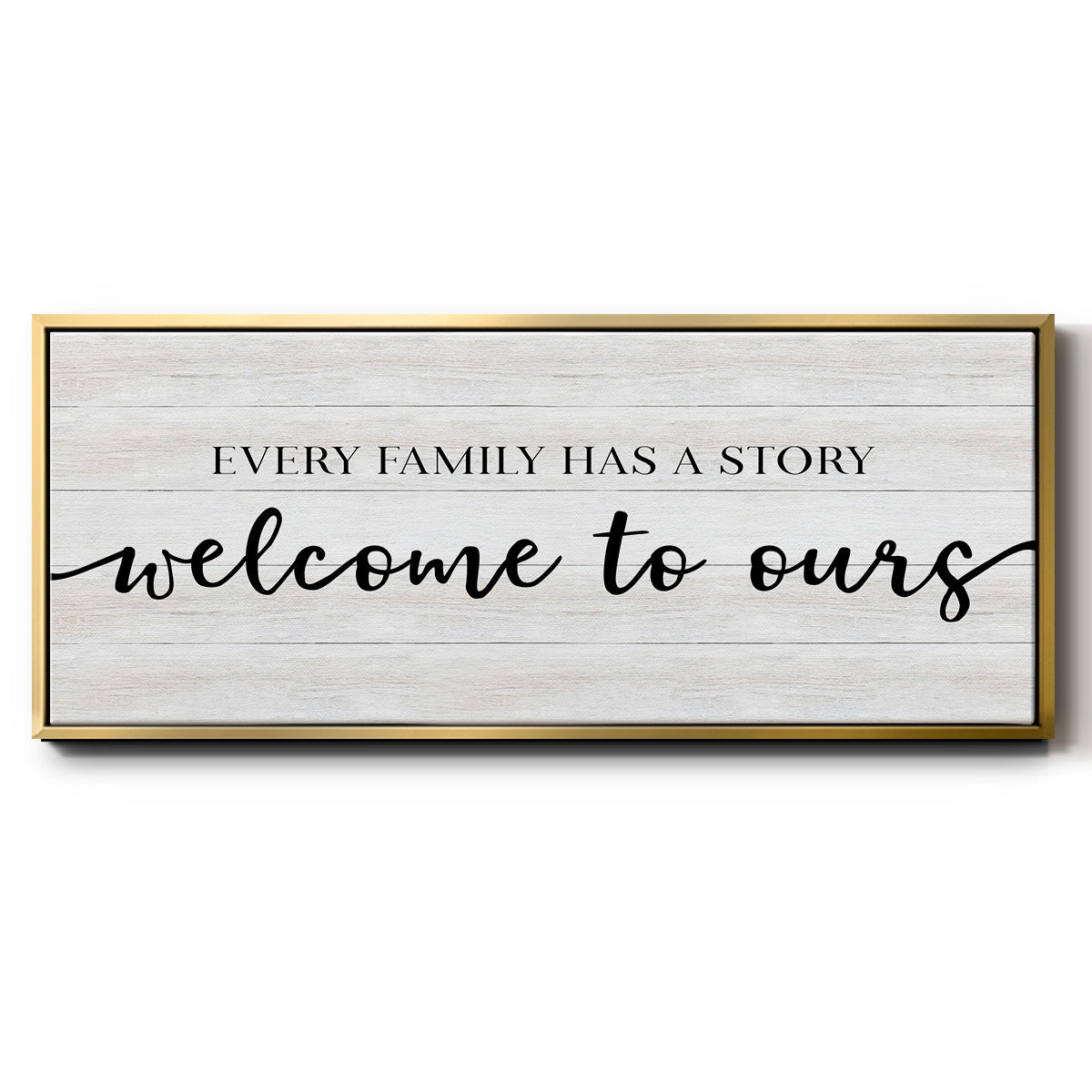 Family Story - Floater Framed Canvas Print