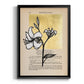 Floral Diary IV - Modern Framed Canvas Print