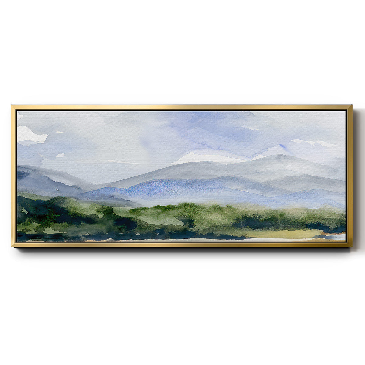 Blue Ridge II - Floater Framed Canvas Print