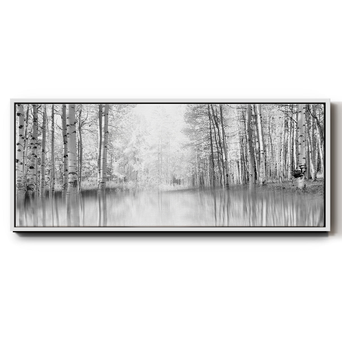 Aspen Reflection - Floater Framed Canvas Print