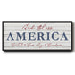 God Bless America - Floater Framed Canvas Print