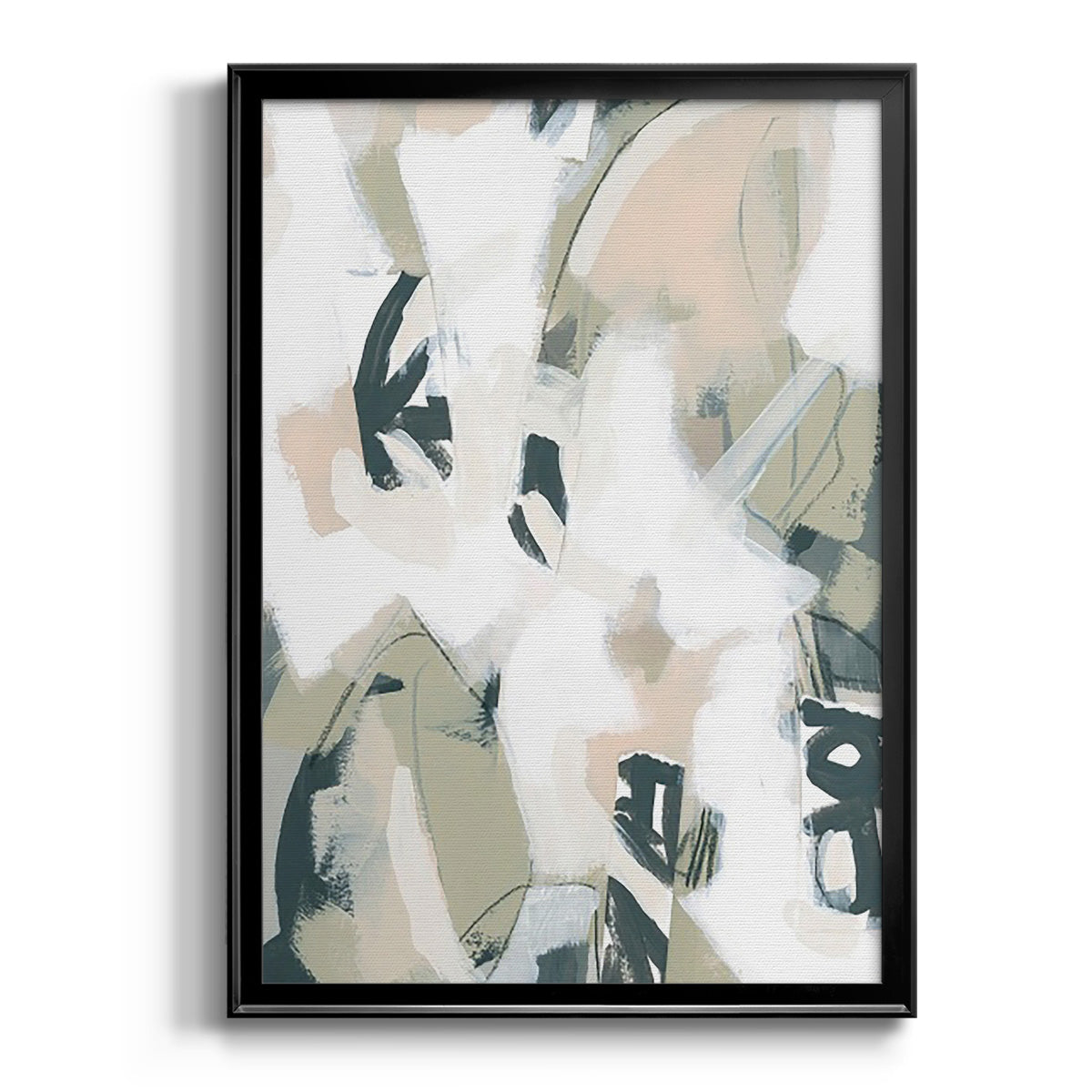 Sumi Storm I - Modern Framed Canvas Print