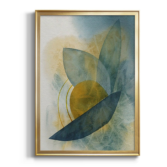 Solar Shapes II - Modern Framed Canvas Print