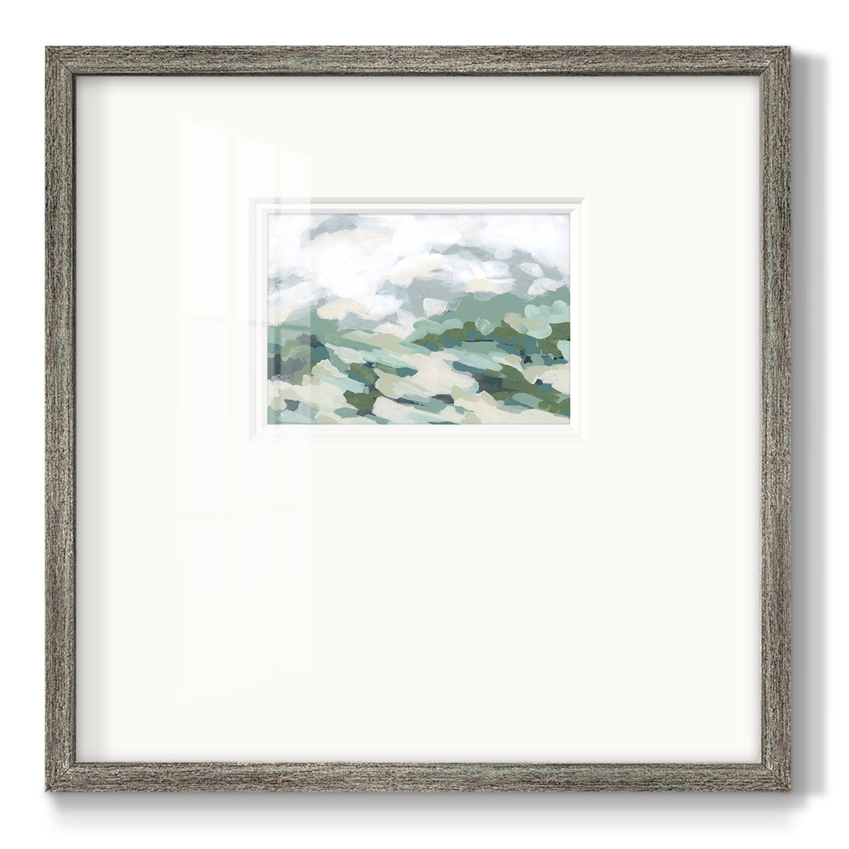 Verdant Hillside I Premium Framed Print Double Matboard