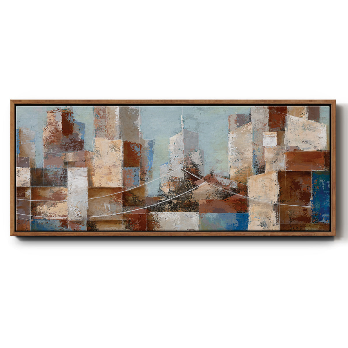Cityscape - Floater Framed Canvas Print