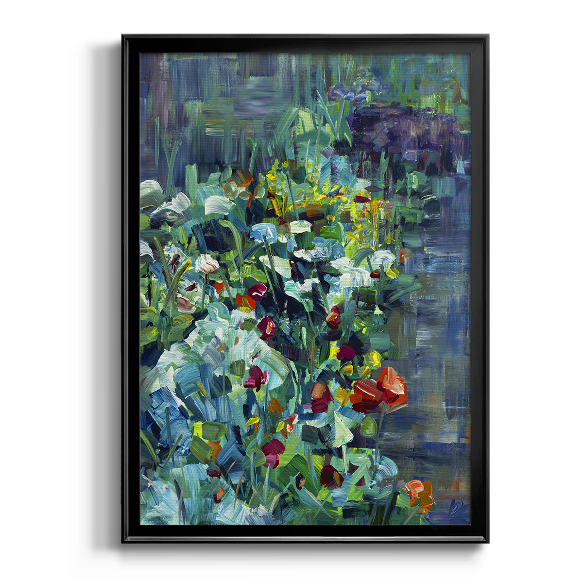 Lots of Love in the Garden - Modern Framed Canvas Print