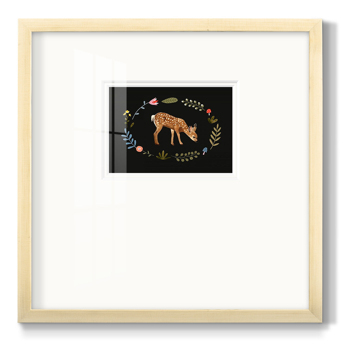 Critter & Foliage III - Double Matboard Framed Print
