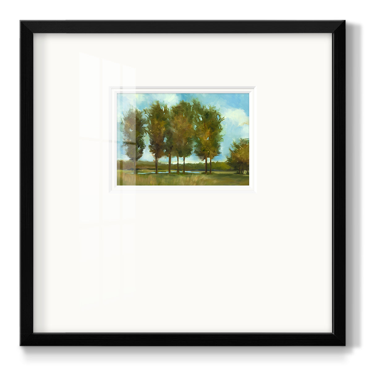Tall Trees - Double Matboard Framed Print