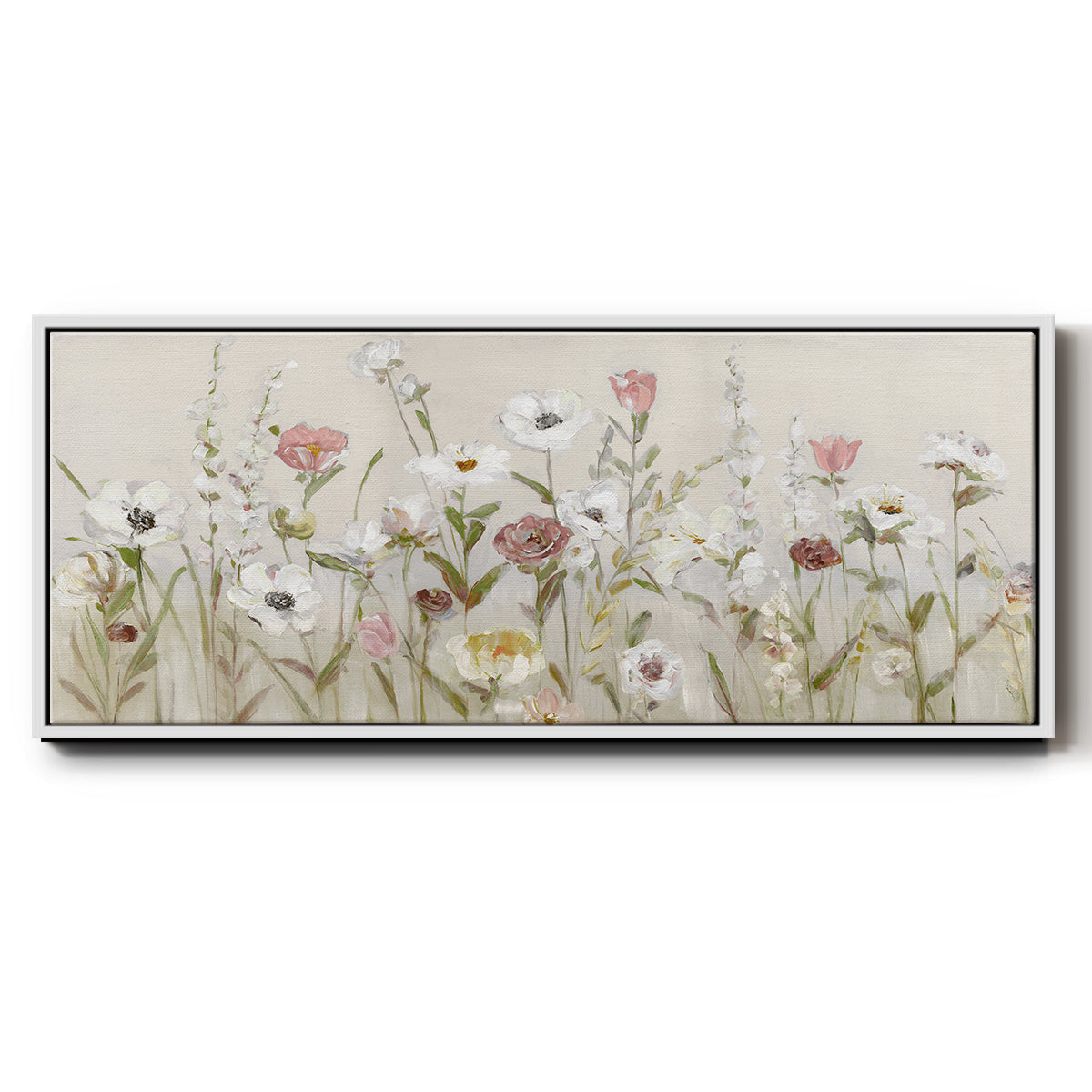 Bloomin Around - Floater Framed Canvas Print
