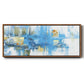 Metro Blue - Floater Framed Canvas Print