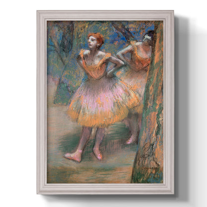 Two Dancers - Ornate Framed Canvas Print