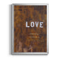 Love Never Fails I - Modern Framed Canvas Print