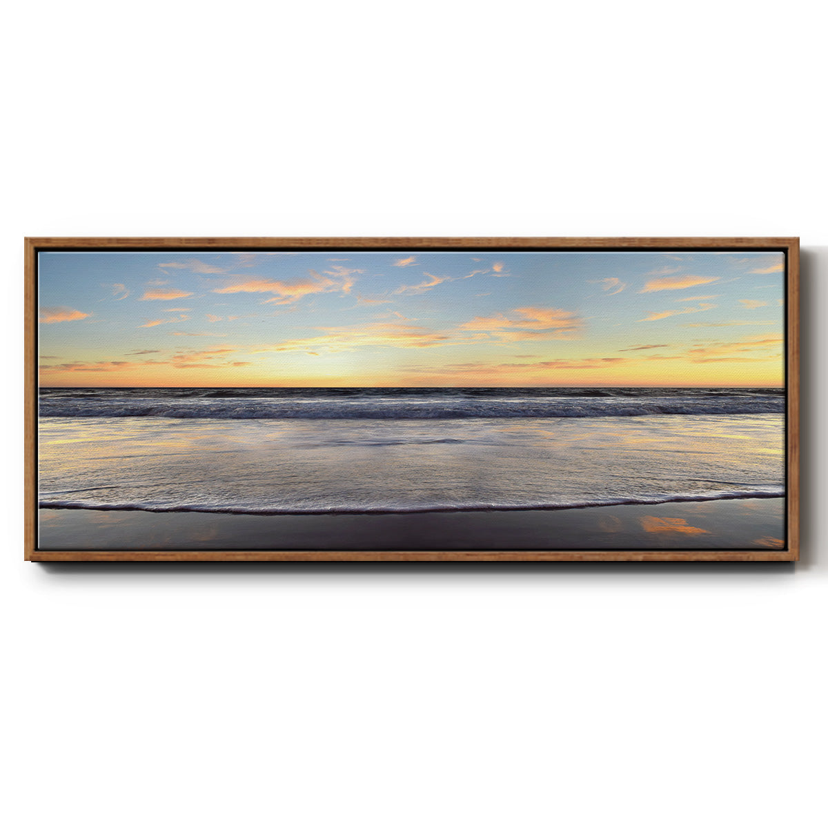 Evening on Venice Beach - Floater Framed Canvas Print