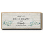 Floral Happily - Floater Framed Canvas Print