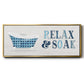 Relax and Soak - Floater Framed Canvas Print