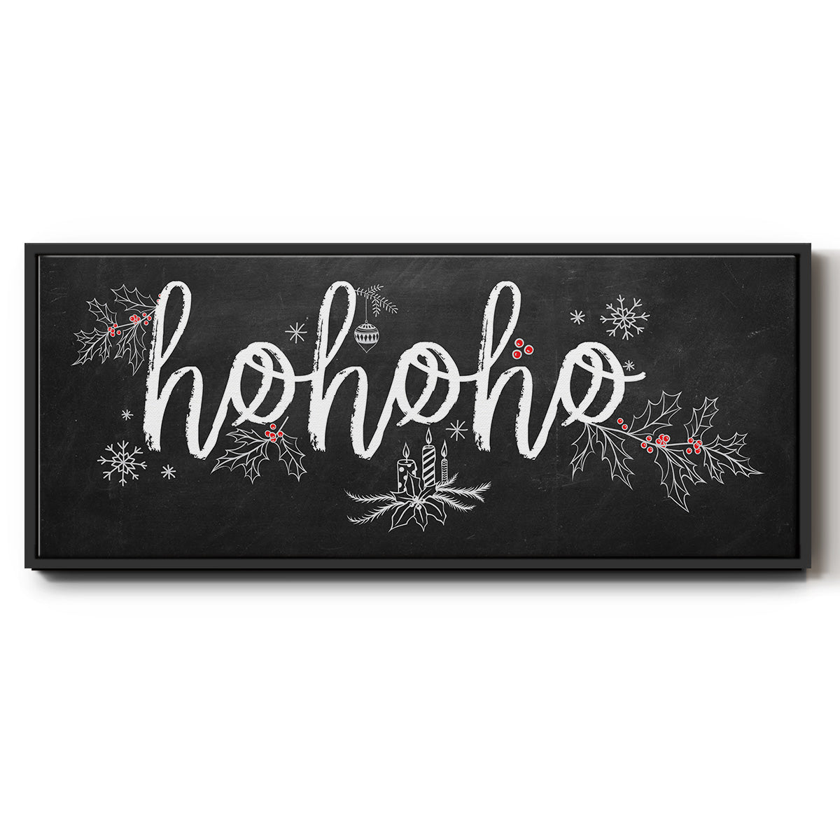 Ho Ho Ho - Floater Framed Canvas Print