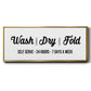 Wash Dry Fold - Floater Framed Canvas Print