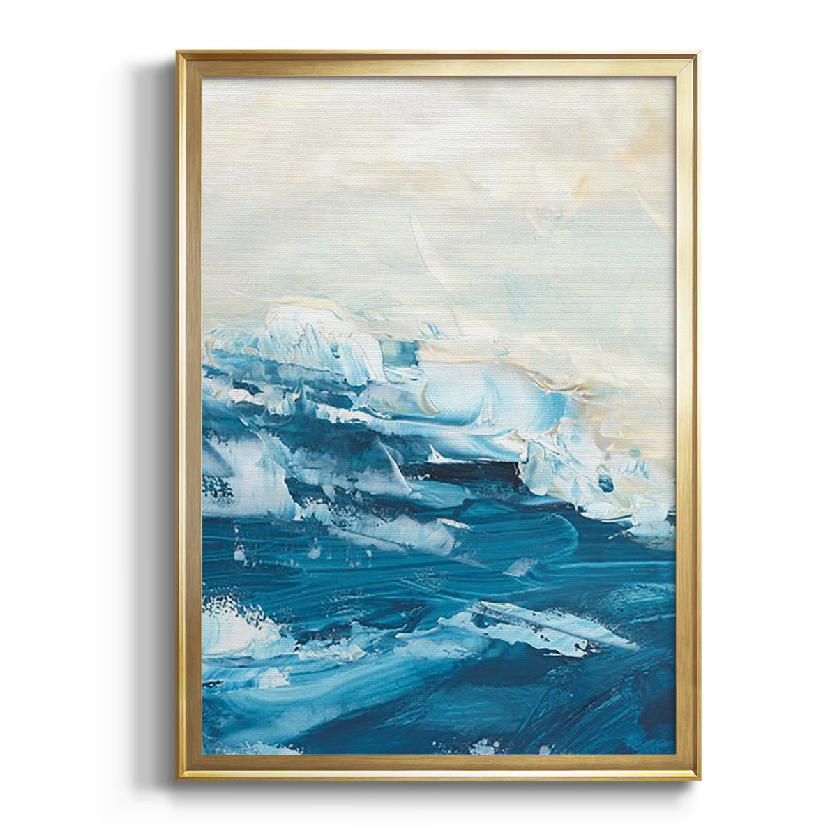 Wave after Wave I - Modern Framed Canvas Print