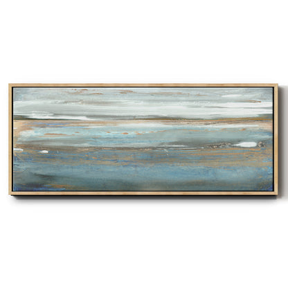 White Roe Morning - Floater Framed Canvas Print