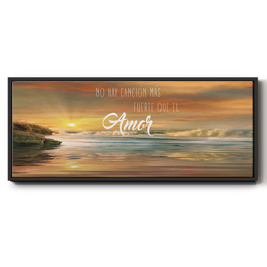 Amor - Floater Framed Canvas Print