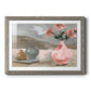 Vase of Pink Flowers VI - Barnwood Framed Art Print
