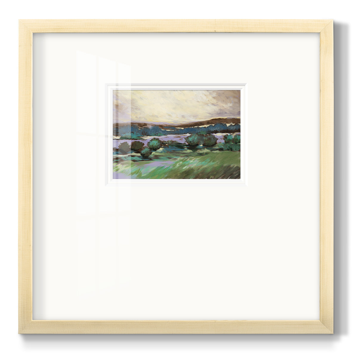 Sunny Desert Floor - Double Matboard Framed Print