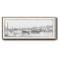Pont du Carroussel - Floater Framed Canvas Print