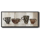 Coffee Skins I - Floater Framed Canvas Print
