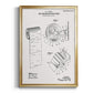 Toilet Paper Patent III - Modern Framed Canvas Print