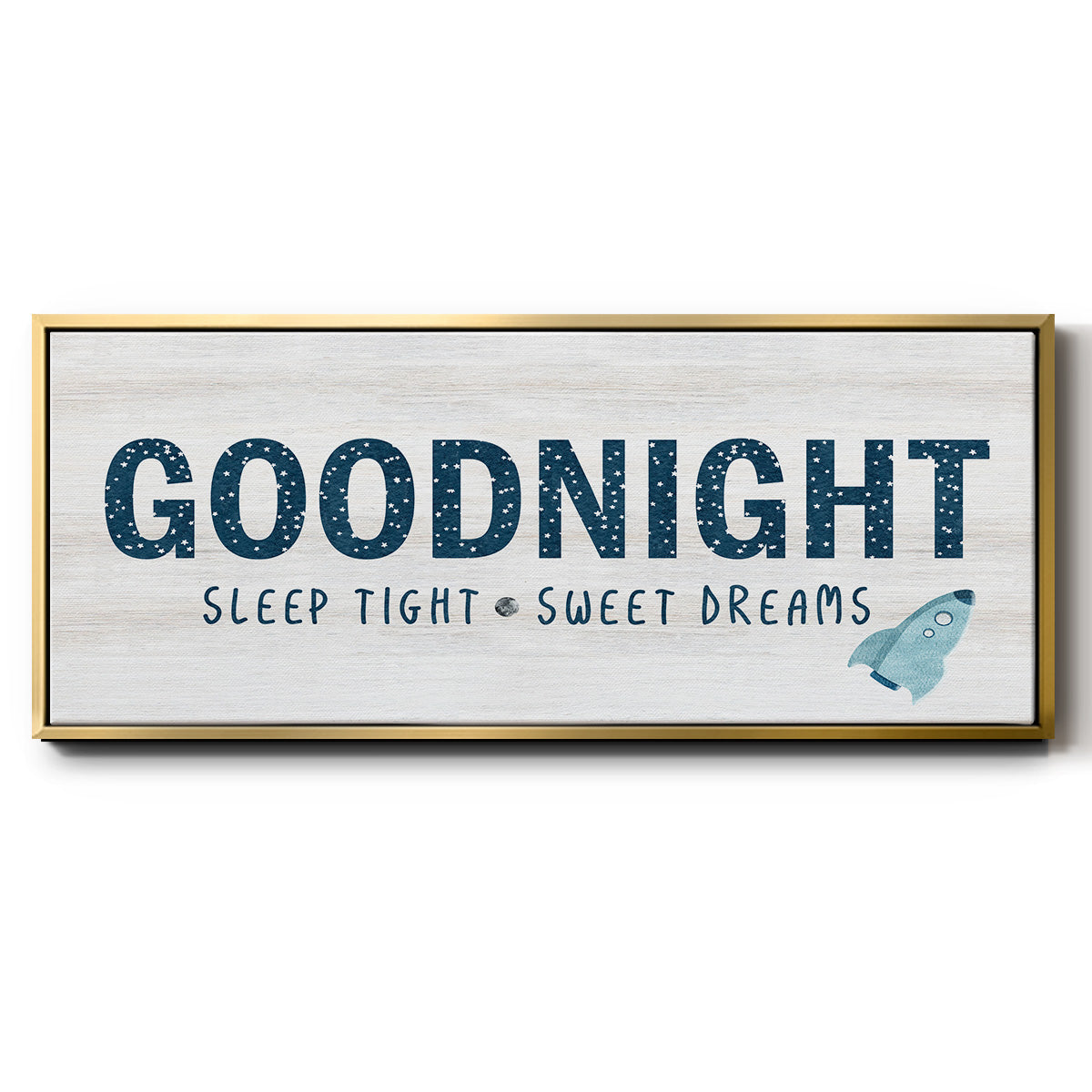Sleep Tight Sweet Dreams - Floater Framed Canvas Print