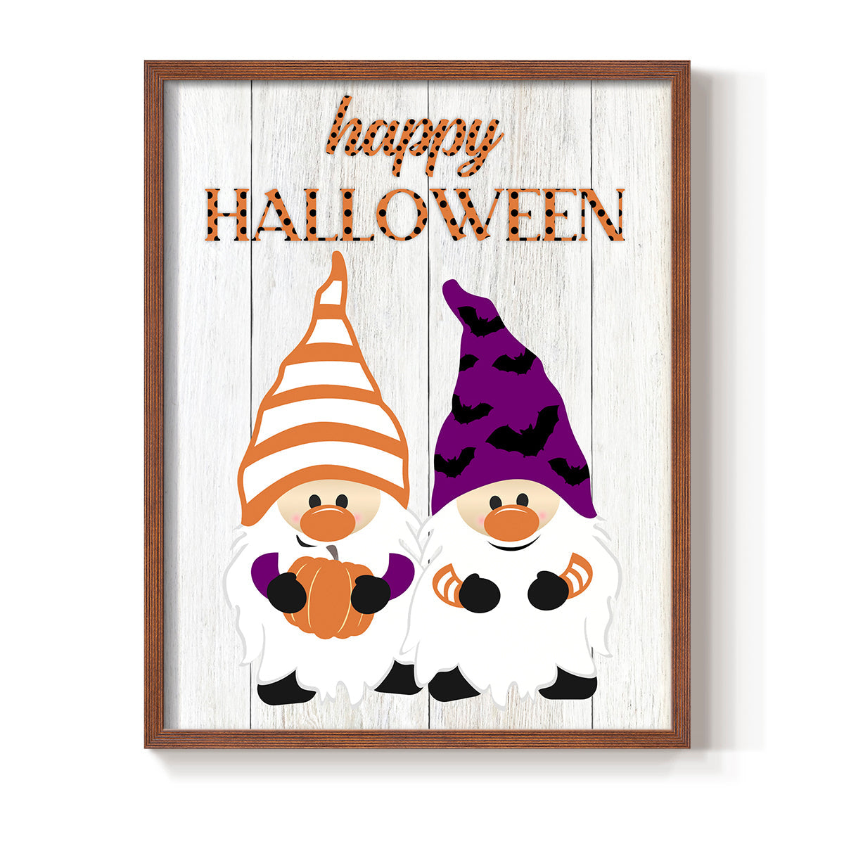 Halloween Gnomes - Restickable Framed Art Print