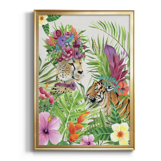 Jungle Royale I - Modern Framed Canvas Print