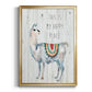 Llama Happy Place - Modern Framed Canvas Print
