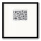Quilted Pattern III - Double Matboard Framed Print