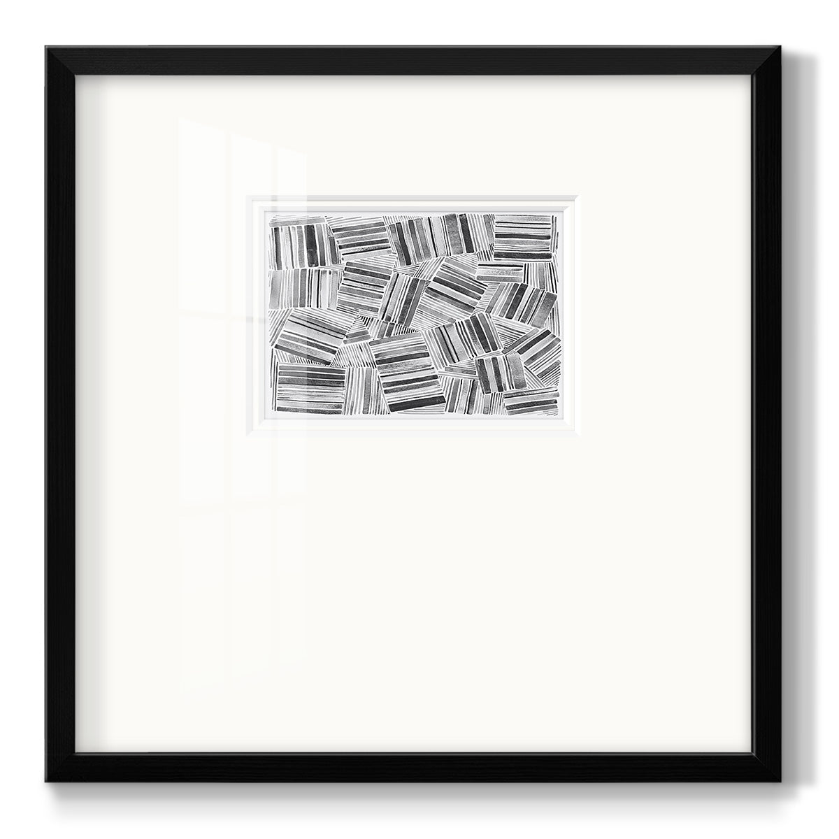 Quilted Pattern III - Double Matboard Framed Print